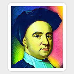 George Berkeley Colourful Portrait | George Berkeley Artwork 6 Sticker